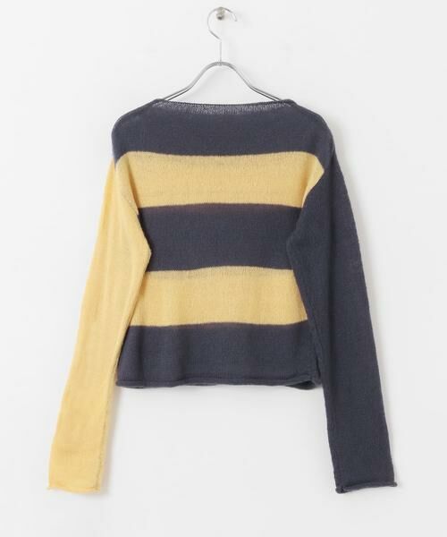 SENSE OF PLACE by URBAN RESEARCH / センスオブプレイス バイ アーバンリサーチ ニット・セーター | 『別注』さらさ×SENSE OF PLACE　モヘアライクワイドボーダーセーター | 詳細15