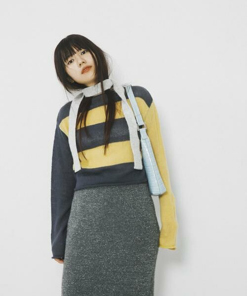 SENSE OF PLACE by URBAN RESEARCH / センスオブプレイス バイ アーバンリサーチ ニット・セーター | 『別注』さらさ×SENSE OF PLACE　モヘアライクワイドボーダーセーター | 詳細9