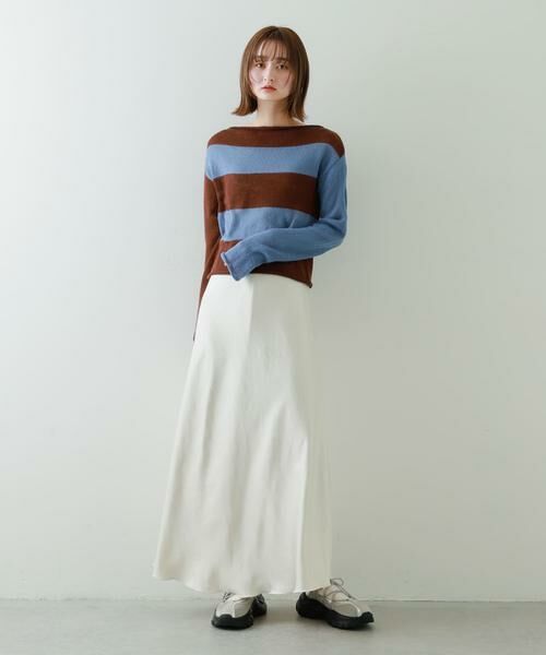 SENSE OF PLACE by URBAN RESEARCH / センスオブプレイス バイ アーバンリサーチ ニット・セーター | 『別注』さらさ×SENSE OF PLACE　モヘアライクワイドボーダーセーター | 詳細20