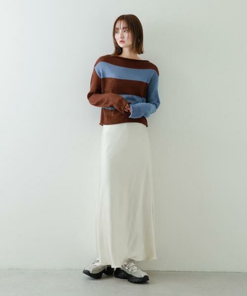 SENSE OF PLACE by URBAN RESEARCH / センスオブプレイス バイ アーバンリサーチ ニット・セーター | 『別注』さらさ×SENSE OF PLACE　モヘアライクワイドボーダーセーター | 詳細21