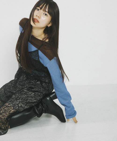 SENSE OF PLACE by URBAN RESEARCH / センスオブプレイス バイ アーバンリサーチ ニット・セーター | 『別注』さらさ×SENSE OF PLACE　モヘアライクワイドボーダーセーター | 詳細25