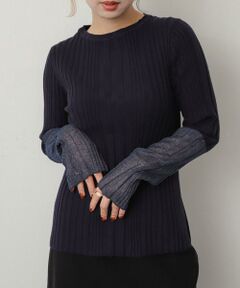 SENSE OF PLACE by URBAN RESEARCH / センスオブプレイス バイ アーバンリサーチ ニット・セーター | ボートネックシアースリーブリブセーター