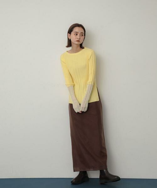 SENSE OF PLACE by URBAN RESEARCH / センスオブプレイス バイ アーバンリサーチ ニット・セーター | ボートネックシアースリーブリブセーター | 詳細2