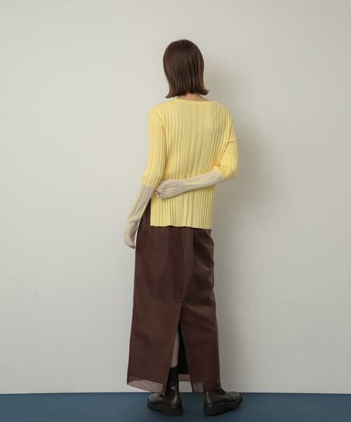 SENSE OF PLACE by URBAN RESEARCH / センスオブプレイス バイ アーバンリサーチ ニット・セーター | ボートネックシアースリーブリブセーター | 詳細3