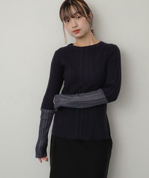 SENSE OF PLACE by URBAN RESEARCH / センスオブプレイス バイ アーバンリサーチ ニット・セーター | ボートネックシアースリーブリブセーター | 詳細7
