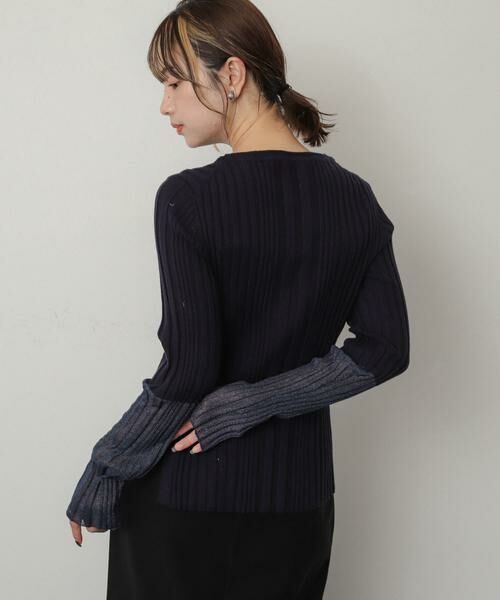 SENSE OF PLACE by URBAN RESEARCH / センスオブプレイス バイ アーバンリサーチ ニット・セーター | ボートネックシアースリーブリブセーター | 詳細9