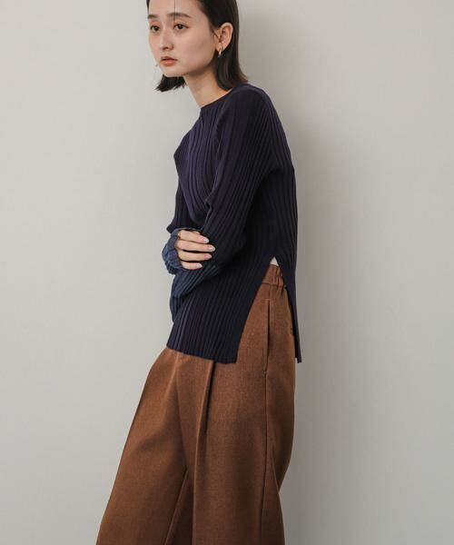 SENSE OF PLACE by URBAN RESEARCH / センスオブプレイス バイ アーバンリサーチ ニット・セーター | ボートネックシアースリーブリブセーター | 詳細12