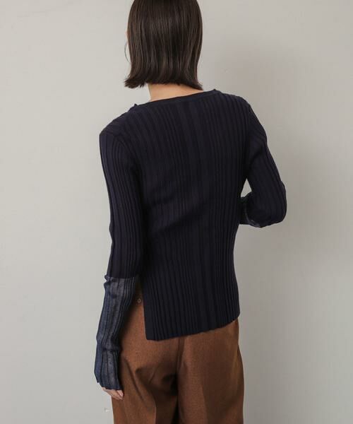 SENSE OF PLACE by URBAN RESEARCH / センスオブプレイス バイ アーバンリサーチ ニット・セーター | ボートネックシアースリーブリブセーター | 詳細13