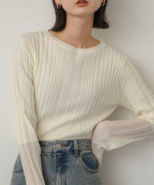 SENSE OF PLACE by URBAN RESEARCH / センスオブプレイス バイ アーバンリサーチ ニット・セーター | ボートネックシアースリーブリブセーター | 詳細23