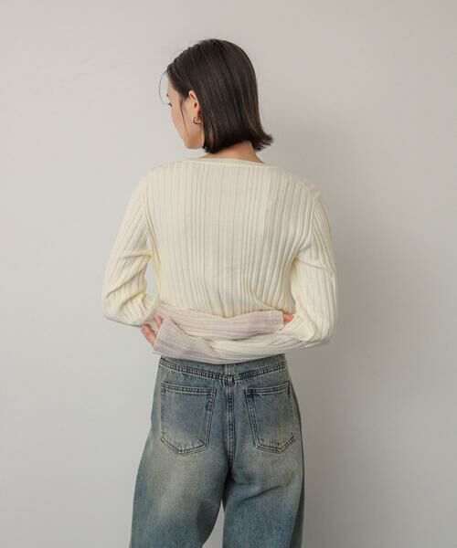 SENSE OF PLACE by URBAN RESEARCH / センスオブプレイス バイ アーバンリサーチ ニット・セーター | ボートネックシアースリーブリブセーター | 詳細25