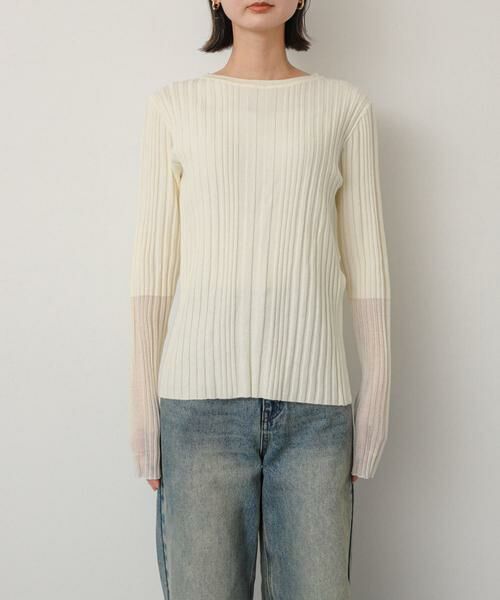 SENSE OF PLACE by URBAN RESEARCH / センスオブプレイス バイ アーバンリサーチ ニット・セーター | ボートネックシアースリーブリブセーター | 詳細27