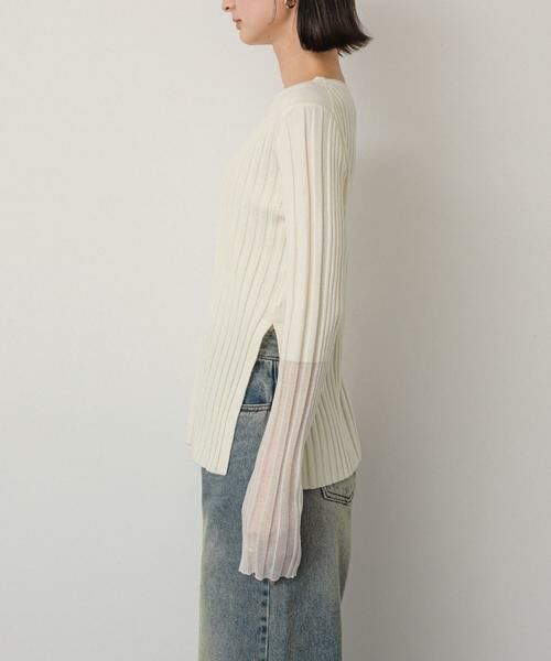 SENSE OF PLACE by URBAN RESEARCH / センスオブプレイス バイ アーバンリサーチ ニット・セーター | ボートネックシアースリーブリブセーター | 詳細28