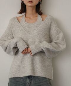 SENSE OF PLACE by URBAN RESEARCH / センスオブプレイス バイ アーバンリサーチ ニット・セーター | ホルターネックアンサンブルセーター