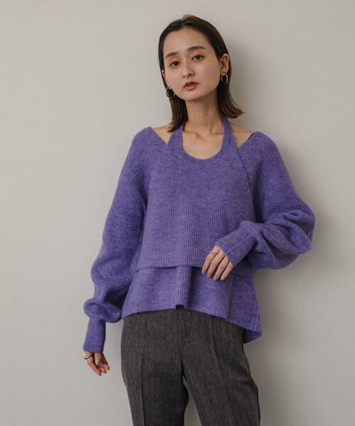 SENSE OF PLACE by URBAN RESEARCH / センスオブプレイス バイ アーバンリサーチ ニット・セーター | ホルターネックアンサンブルセーター | 詳細3