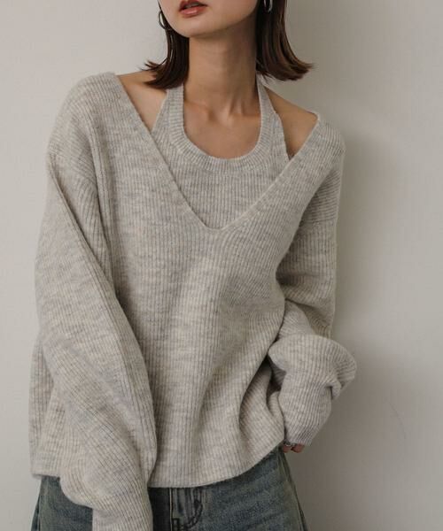SENSE OF PLACE by URBAN RESEARCH / センスオブプレイス バイ アーバンリサーチ ニット・セーター | ホルターネックアンサンブルセーター | 詳細12