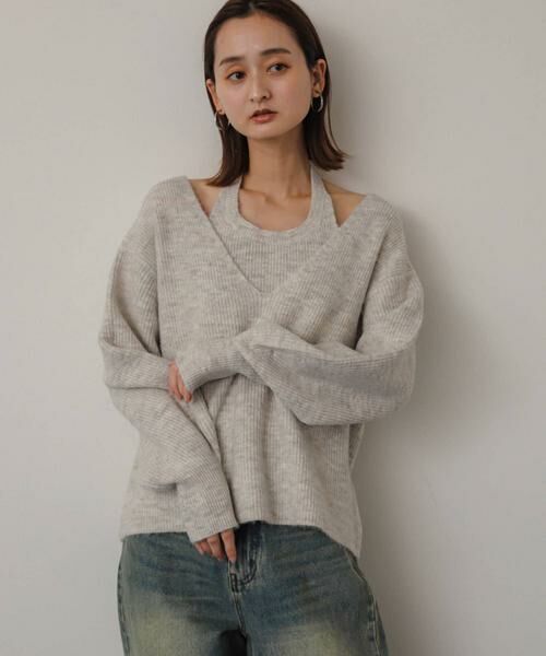 SENSE OF PLACE by URBAN RESEARCH / センスオブプレイス バイ アーバンリサーチ ニット・セーター | ホルターネックアンサンブルセーター | 詳細13