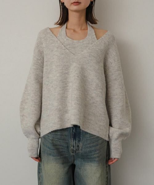 SENSE OF PLACE by URBAN RESEARCH / センスオブプレイス バイ アーバンリサーチ ニット・セーター | ホルターネックアンサンブルセーター | 詳細18
