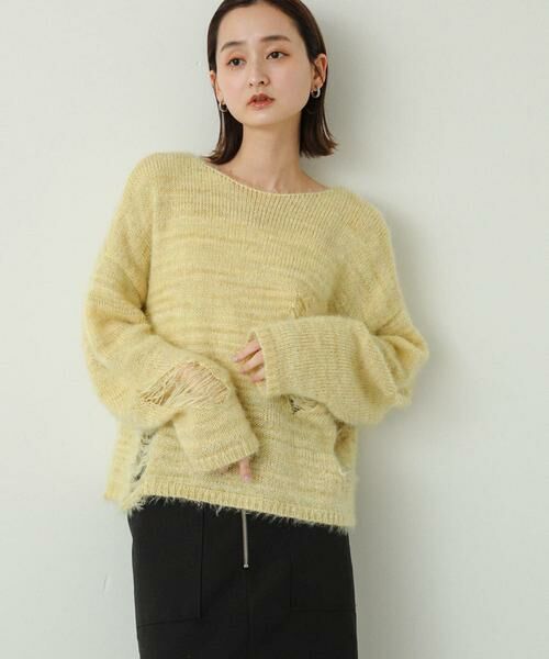 SENSE OF PLACE by URBAN RESEARCH / センスオブプレイス バイ アーバンリサーチ ニット・セーター | ルーズダメージセーター | 詳細2