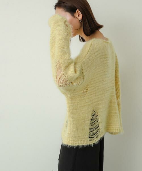 SENSE OF PLACE by URBAN RESEARCH / センスオブプレイス バイ アーバンリサーチ ニット・セーター | ルーズダメージセーター | 詳細3