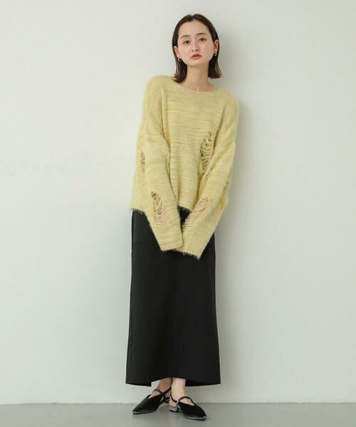 SENSE OF PLACE by URBAN RESEARCH / センスオブプレイス バイ アーバンリサーチ ニット・セーター | ルーズダメージセーター | 詳細5