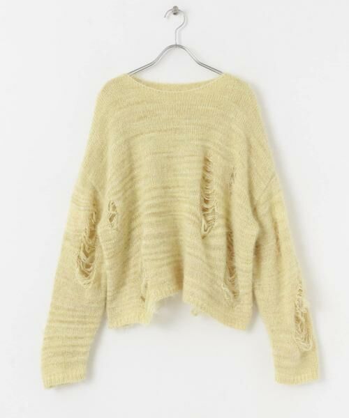 SENSE OF PLACE by URBAN RESEARCH / センスオブプレイス バイ アーバンリサーチ ニット・セーター | ルーズダメージセーター | 詳細9