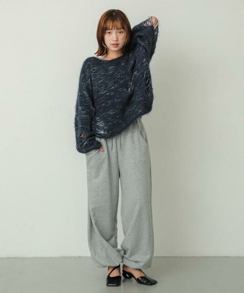 SENSE OF PLACE by URBAN RESEARCH / センスオブプレイス バイ アーバンリサーチ ニット・セーター | ルーズダメージセーター | 詳細15