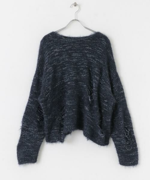 SENSE OF PLACE by URBAN RESEARCH / センスオブプレイス バイ アーバンリサーチ ニット・セーター | ルーズダメージセーター | 詳細17