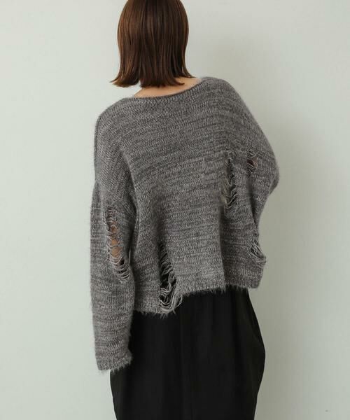 SENSE OF PLACE by URBAN RESEARCH / センスオブプレイス バイ アーバンリサーチ ニット・セーター | ルーズダメージセーター | 詳細24