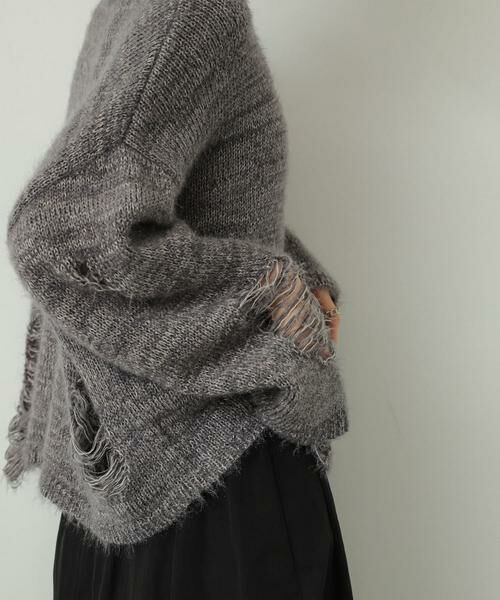 SENSE OF PLACE by URBAN RESEARCH / センスオブプレイス バイ アーバンリサーチ ニット・セーター | ルーズダメージセーター | 詳細25