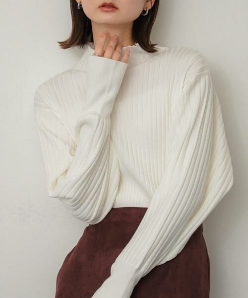 SENSE OF PLACE by URBAN RESEARCH/センスオブプレイス バイ アーバンリサーチ マトンスリーブセーター オフホワイト one