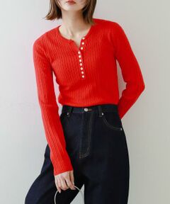 SENSE OF PLACE by URBAN RESEARCH / センスオブプレイス バイ アーバンリサーチ ニット・セーター | 『WEB/一部店舗限定カラー』ヘンリーネックミニケーブルセーター