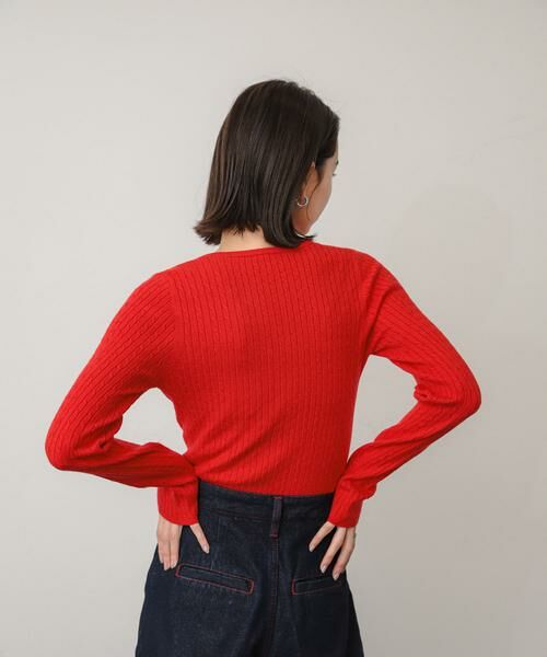 SENSE OF PLACE by URBAN RESEARCH / センスオブプレイス バイ アーバンリサーチ ニット・セーター | 『WEB/一部店舗限定カラー』ヘンリーネックミニケーブルセーター | 詳細8