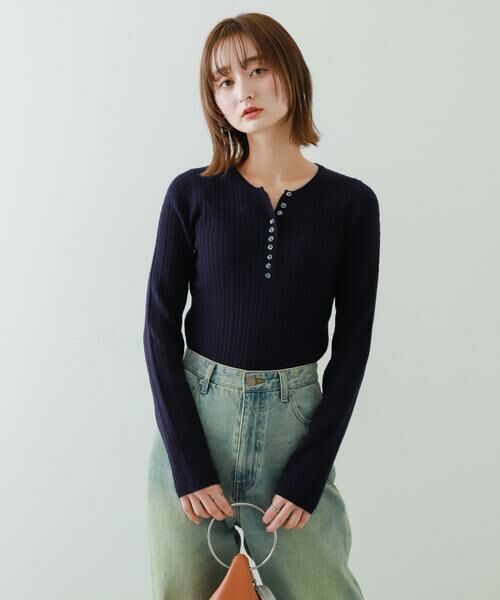 SENSE OF PLACE by URBAN RESEARCH / センスオブプレイス バイ アーバンリサーチ ニット・セーター | 『WEB/一部店舗限定カラー』ヘンリーネックミニケーブルセーター | 詳細19