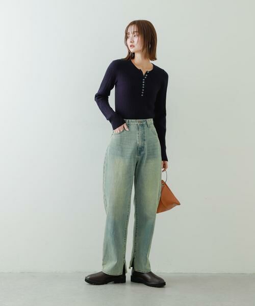 SENSE OF PLACE by URBAN RESEARCH / センスオブプレイス バイ アーバンリサーチ ニット・セーター | 『WEB/一部店舗限定カラー』ヘンリーネックミニケーブルセーター | 詳細23