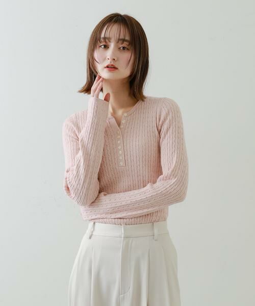 SENSE OF PLACE by URBAN RESEARCH / センスオブプレイス バイ アーバンリサーチ ニット・セーター | 『WEB/一部店舗限定カラー』ヘンリーネックミニケーブルセーター | 詳細27