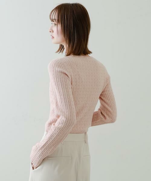 SENSE OF PLACE by URBAN RESEARCH / センスオブプレイス バイ アーバンリサーチ ニット・セーター | 『WEB/一部店舗限定カラー』ヘンリーネックミニケーブルセーター | 詳細28