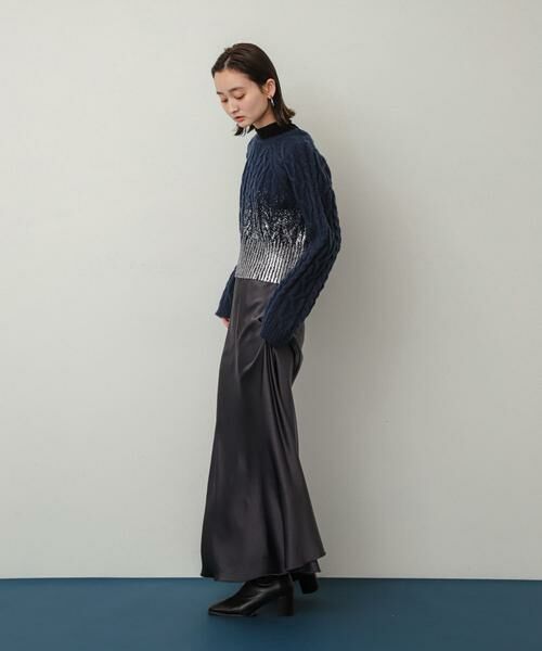 SENSE OF PLACE by URBAN RESEARCH / センスオブプレイス バイ アーバンリサーチ ニット・セーター | ハクプリントラグランケーブルセーター | 詳細6