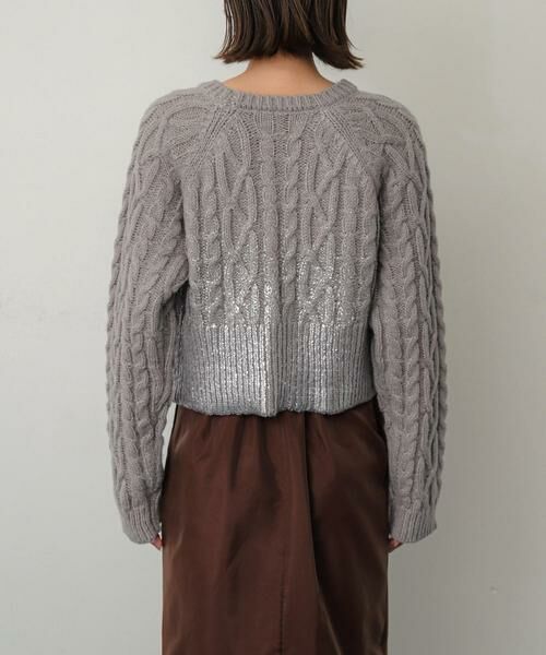 SENSE OF PLACE by URBAN RESEARCH / センスオブプレイス バイ アーバンリサーチ ニット・セーター | ハクプリントラグランケーブルセーター | 詳細28