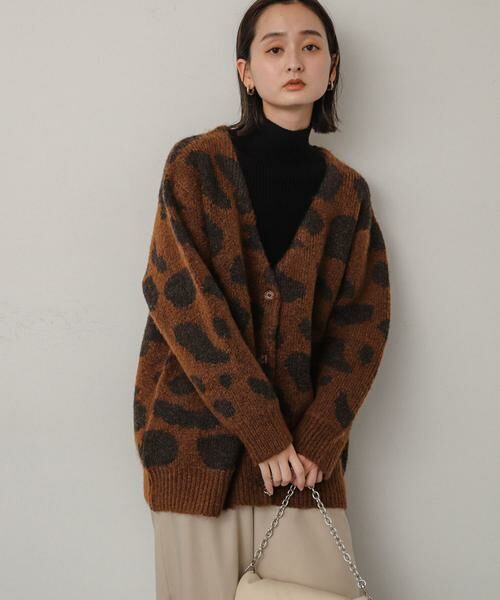 SENSE OF PLACE by URBAN RESEARCH / センスオブプレイス バイ アーバンリサーチ カーディガン・ボレロ | アニマルパターンカーディガン | 詳細2
