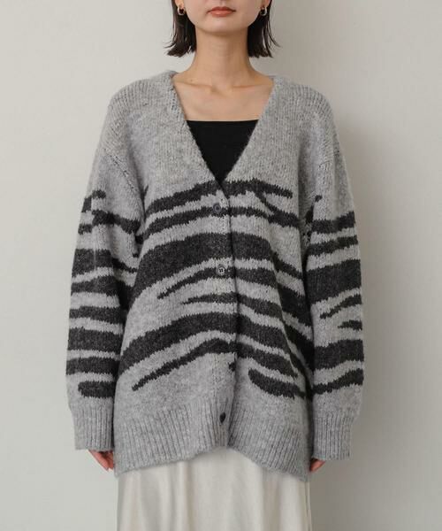 SENSE OF PLACE by URBAN RESEARCH / センスオブプレイス バイ アーバンリサーチ カーディガン・ボレロ | アニマルパターンカーディガン | 詳細14