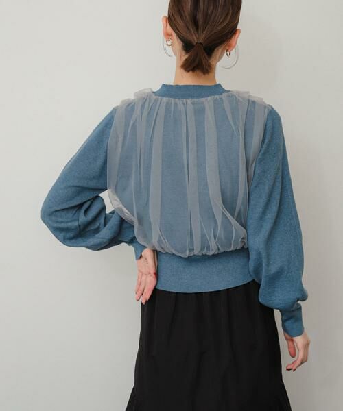 SENSE OF PLACE by URBAN RESEARCH / センスオブプレイス バイ アーバンリサーチ ニット・セーター | チュールレイヤードセーター | 詳細3