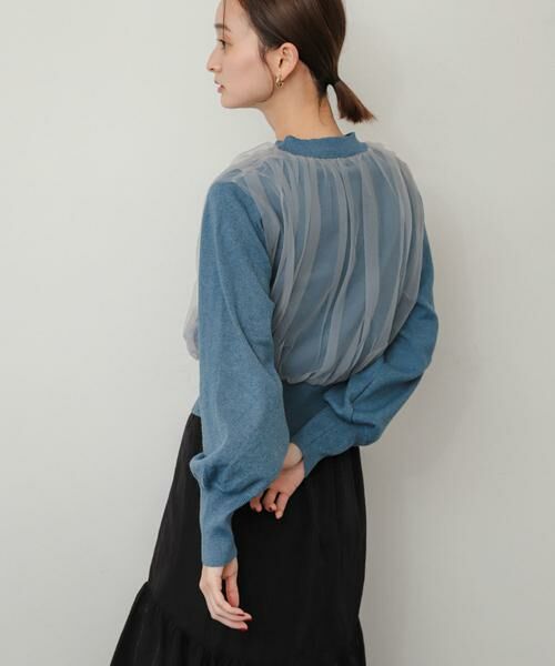 SENSE OF PLACE by URBAN RESEARCH / センスオブプレイス バイ アーバンリサーチ ニット・セーター | チュールレイヤードセーター | 詳細4