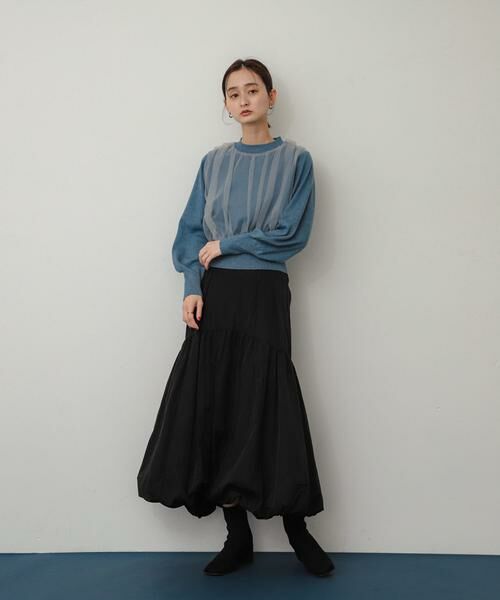 SENSE OF PLACE by URBAN RESEARCH / センスオブプレイス バイ アーバンリサーチ ニット・セーター | チュールレイヤードセーター | 詳細5
