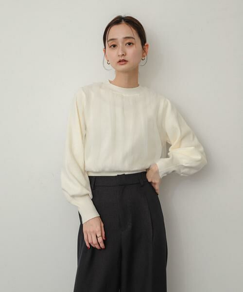 SENSE OF PLACE by URBAN RESEARCH / センスオブプレイス バイ アーバンリサーチ ニット・セーター | チュールレイヤードセーター | 詳細12