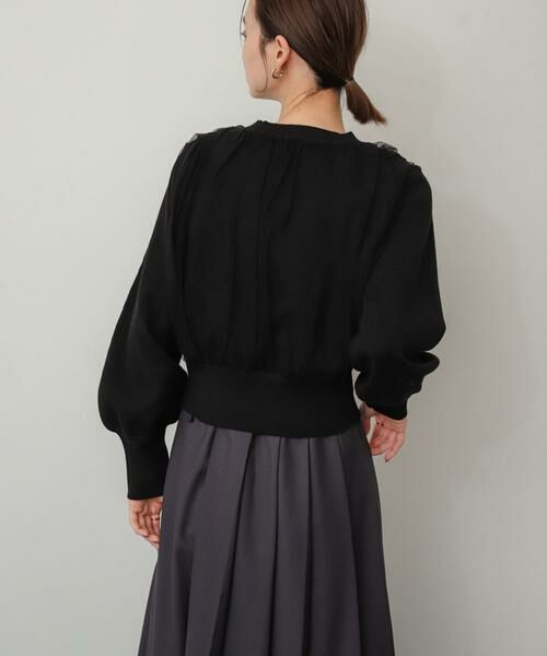 SENSE OF PLACE by URBAN RESEARCH / センスオブプレイス バイ アーバンリサーチ ニット・セーター | チュールレイヤードセーター | 詳細23