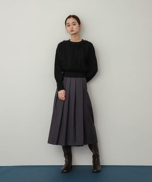 SENSE OF PLACE by URBAN RESEARCH / センスオブプレイス バイ アーバンリサーチ ニット・セーター | チュールレイヤードセーター | 詳細24