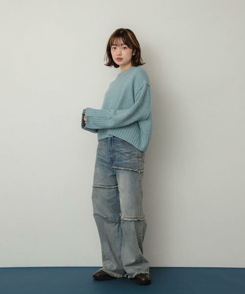 SENSE OF PLACE by URBAN RESEARCH / センスオブプレイス バイ アーバンリサーチ ニット・セーター | ワイドリブクルーネックセーター | 詳細8