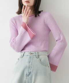 SENSE OF PLACE by URBAN RESEARCH / センスオブプレイス バイ アーバンリサーチ ニット・セーター | 『洗濯可』スパンコールバイカラーコンパクトセーター