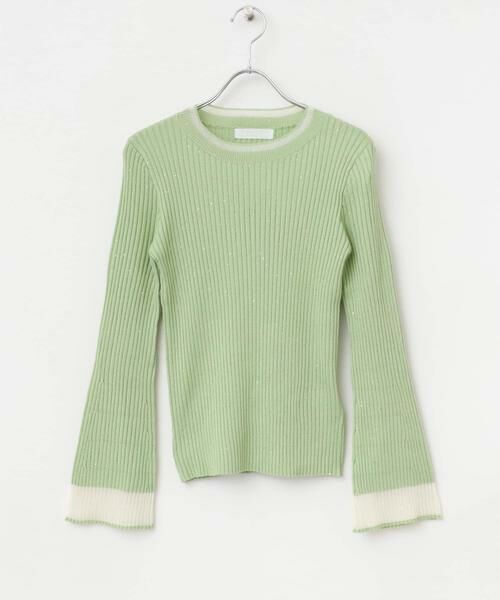 SENSE OF PLACE by URBAN RESEARCH / センスオブプレイス バイ アーバンリサーチ ニット・セーター | 『洗濯可』スパンコールバイカラーコンパクトセーター | 詳細13