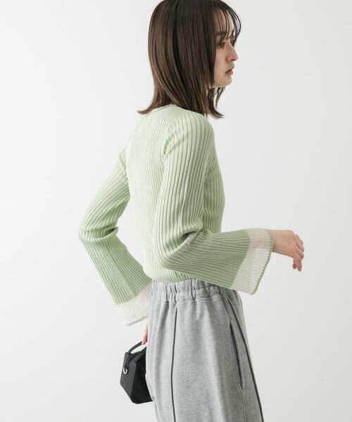 SENSE OF PLACE by URBAN RESEARCH / センスオブプレイス バイ アーバンリサーチ ニット・セーター | 『洗濯可』スパンコールバイカラーコンパクトセーター | 詳細3